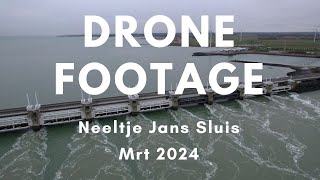 Drone Footage  Neeltje Jans Sluis  DJI [upl. by Frerichs]