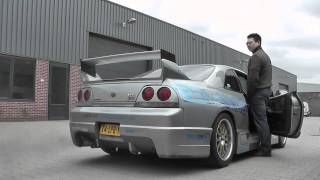 SWPerformance R33 GTR T62R exhaust sound [upl. by Aimahc]