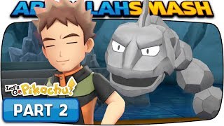 Pokemon Lets Go Pikachu amp Eevee  Part 2 BROCK 100 Walkthrough [upl. by Suoivatram48]