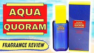 AQUA QUORAM EDT  FRAGRANCE REVIEW Antonio Puig [upl. by Anstus]