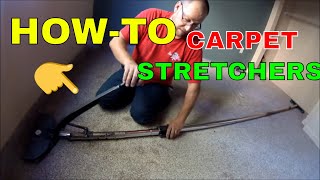 carpet power stretchers amp how to use them [upl. by Karlin]