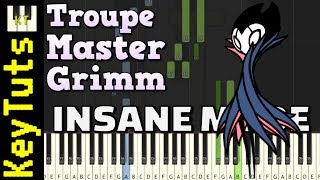 Troupe Master Grimm from Hollow Knight  Insane Mode Piano Tutorial Synthesia [upl. by Jerrilee972]