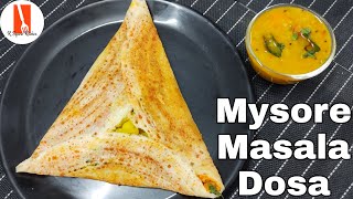 Mysore Masala Dosa Recipe  Red Chutney  Dosa  Crispy Dosa  Masala Dosa Recipe KSquareKitchen [upl. by Golliner]