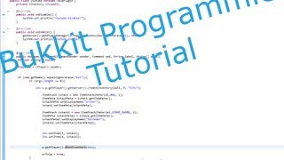 Bukkit Inventar mit Befehl Öffnen mit Items im Inventar Programmieren 001 [upl. by Delmore]