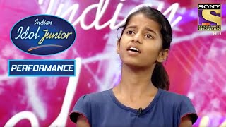 Maithili Surprises Judges With Her Classical Form  Indian Idol Junior 2 [upl. by Anitsugua]