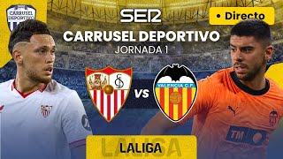 ⚽️ SEVILLA FC  VALENCIA CF EN DIRECTO  LaLiga 2324  Jornada 1 [upl. by Ihana]