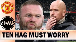 Wayne Rooney Drops Huge Ten Hag Sacking Hint  Man United News Now [upl. by Sutsugua]