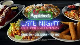 Applebee’s Late Night HalfPrice Appetizers  7 Delicious Choices Every Night applebees tvads [upl. by Adnwahs]