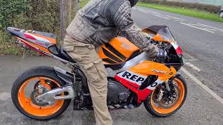 2007 HONDA CBR1000RR7 FIREBLADE REPSOL TEST RIDE [upl. by Zelma722]