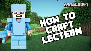 How to Craft Lectern in Minecraft 2024 [upl. by Elmer]