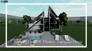 Bloxburg  333K Modern Triangular Home [upl. by Konstance]