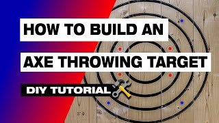 How to Build an Axe Throwing Target  DIY AXEKNIFE THROWING TARGET TUTORIAL [upl. by Lanna]