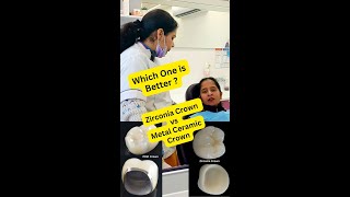 Zirconia Crown vs Metal Ceramic Crown । Which one is better [upl. by Ellennod]