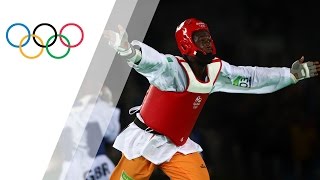 Cisse wins gold in Mens 80kg Taekwondo [upl. by Acnaiv]