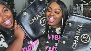 Boujee 💅 On A Budget Chanel Bag Ft CoeeBags [upl. by Coltin]