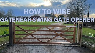 How to wire GateNear Swing gate opener [upl. by Anihpled]