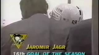 Jaromír Jagr first NHL hattrick 221991 [upl. by Sheila698]