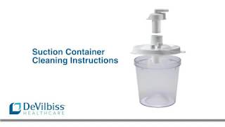 DeVilbiss Suction Canister Quick Cleaning Video [upl. by Tepper]