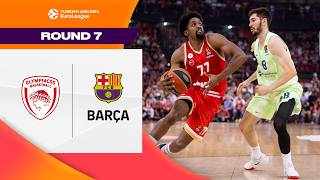 Offensive Storm Ends Streak  Olympiacos Piraeus  FC Barcelona  BASKETBALL HIGHLIGHTS R7 202425 [upl. by Illom]