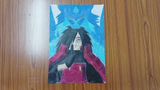 Drawing Madara Uchiha  Naruto Series  Sprizen Art [upl. by Ollehto727]