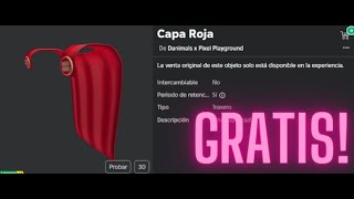 MUCHAS COPIAS CONSIGUE CAPA ROJA GRATIS EN ROBLOX [upl. by Dhu]