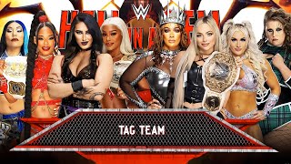 Rhea Ripley Jade Cargill Bianca Belair Michin vs Liv Morgan Nia Jax Tiffany Stratton Piper Niven [upl. by Niggem]