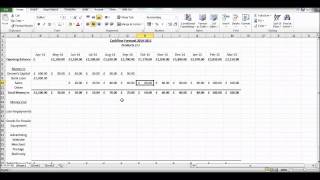 How to Create a Cash Flow Forecast using Microsoft Excel  Basic Cashflow Forecast [upl. by Nirmak]