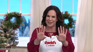 Davids Cookies 36Piece Enrobed Brownies in 3 Holiday Tins on QVC [upl. by Dreeda211]