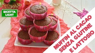 Muffin al cacao SENZA GLUTINE E LATTOSIO [upl. by Ailido]