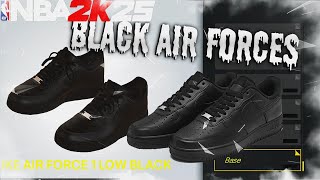 How to Make Black Air Force 1 Lows in NBA 2K25 NBA 2K25 Shoe Creator Tutorial [upl. by Iramo]