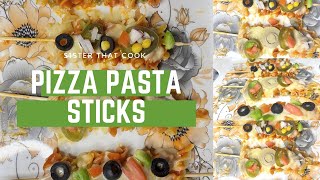 Pizza Pasta Skewers  Recipe by Sisters That Cook [upl. by Auston]