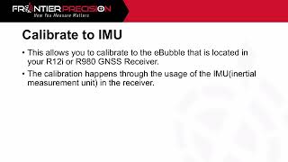 Trimble GNSS EBubble Calibration [upl. by Attaynik]