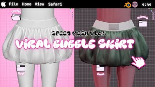 Create a TRENDY Bubble Skirt with Sims Model in 2024 [upl. by Anilemrac]