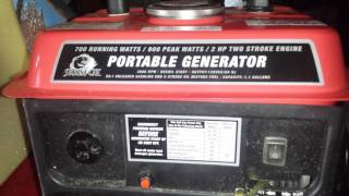 Air Filter Modification To 2 Stroke Harbor Freight Generator [upl. by Ennayhc649]