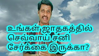 செவ்வாய் சனி சேர்க்கை 12 ஸ்தானங்களுக்கும் ஒரே பதிவு  sevai sani serkkai [upl. by Fairlie]