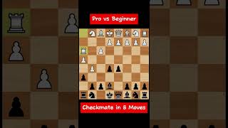 Pro vs beginner Checkmate in 8 Moves chess [upl. by Odey]