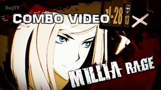 MILLIA RAGE Guilty Gear Xrd Rev2  Combo Video [upl. by Urial336]