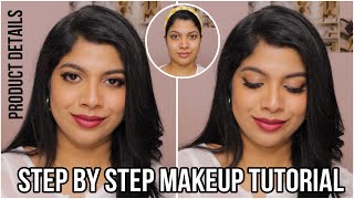 Step by step makeup tutorial for beginnersWinged smudged eye makeup look [upl. by Lord]