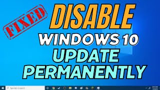 How to Disable Windows Automatic Updates on Windows 10 Permanently  in Sinhala [upl. by Yrrej149]