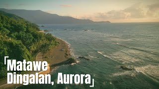 One of the best beach camping site  Matawe Dingalan Aurora  Momento Cove Beach Resort  4K Video [upl. by Eornom]