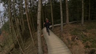 Llandegla Forest Mtb  north shore new jumps and more 🌲 [upl. by Oinigih]