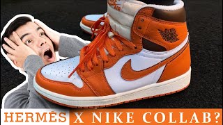 Hermes X Nike Collab Most Underrated Release Of 2022  Nike Air Jordan 1 High OG Starfish WMNS [upl. by Ahtiek]