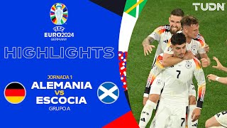 HIGHLIGHTS  Alemania vs Escocia  UEFA EURO 2024  J1  TUDN [upl. by Anilegnave]