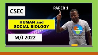 CSEC Human and Social Biology paper 1 2022 [upl. by Annaig]