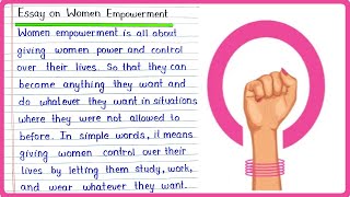 Essay on Women Empowerment in English Write Essay on Women Empowerment par Essay English mein [upl. by Carita609]