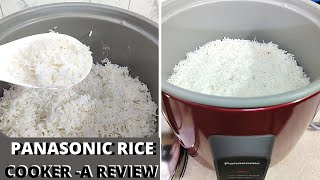 HOW TO COOK RICE IN PANASONIC RICE COOKERA ReviewCooks non sticky riceपैनासोनिक राइस कुकर [upl. by Ecirehc947]