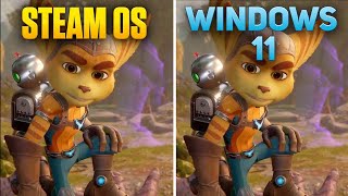 SteamOS vs Windows 11  Ratchet amp Clank Rift Apart  Steam Deck [upl. by Neelrahc]