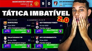 SM24 TÁTICA IMBATÍVEL 20 SOCCER MANAGER 2024 🔥 [upl. by Mikah]