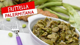 Frittella palermitana con carciofi fave e piselli  Ricetta Frittedda palermitana [upl. by Langston]