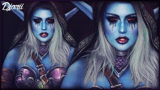 Sylvanas Windrunner V4  World of Warcraft Bodypaint  Djarii MUA [upl. by Dippold]